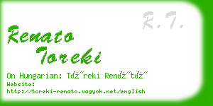 renato toreki business card